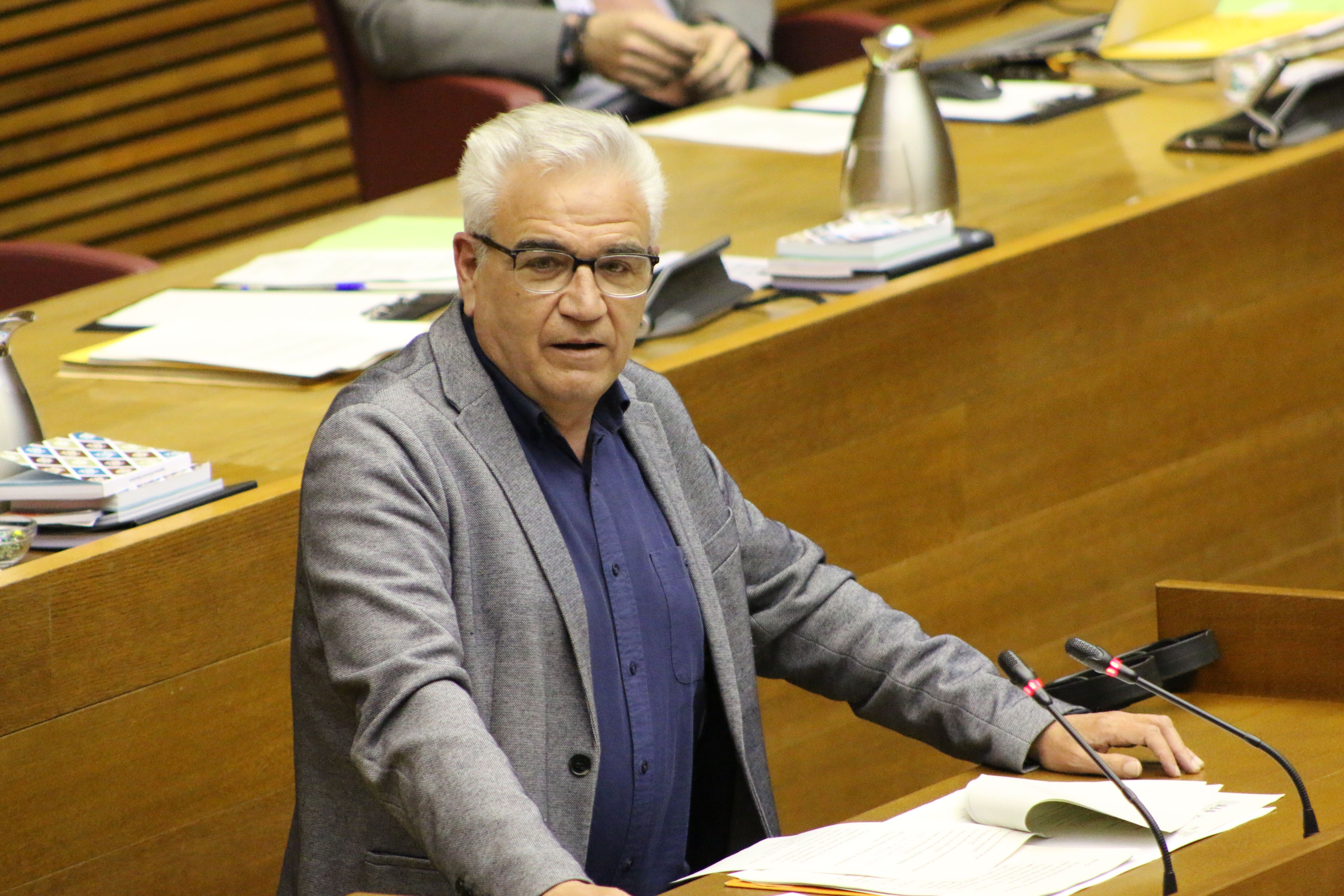 El diputado y portavoz de Compromís en la Comisión de Justicia, Gobernación y Administración Local en Les Corts, Silverio Tena