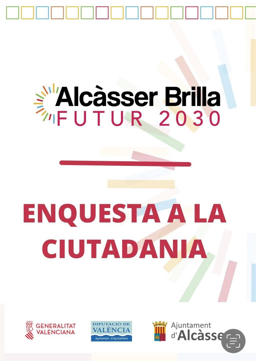 Cartel del Plan Estratégico Municipal 'Alcàsser Brilla'