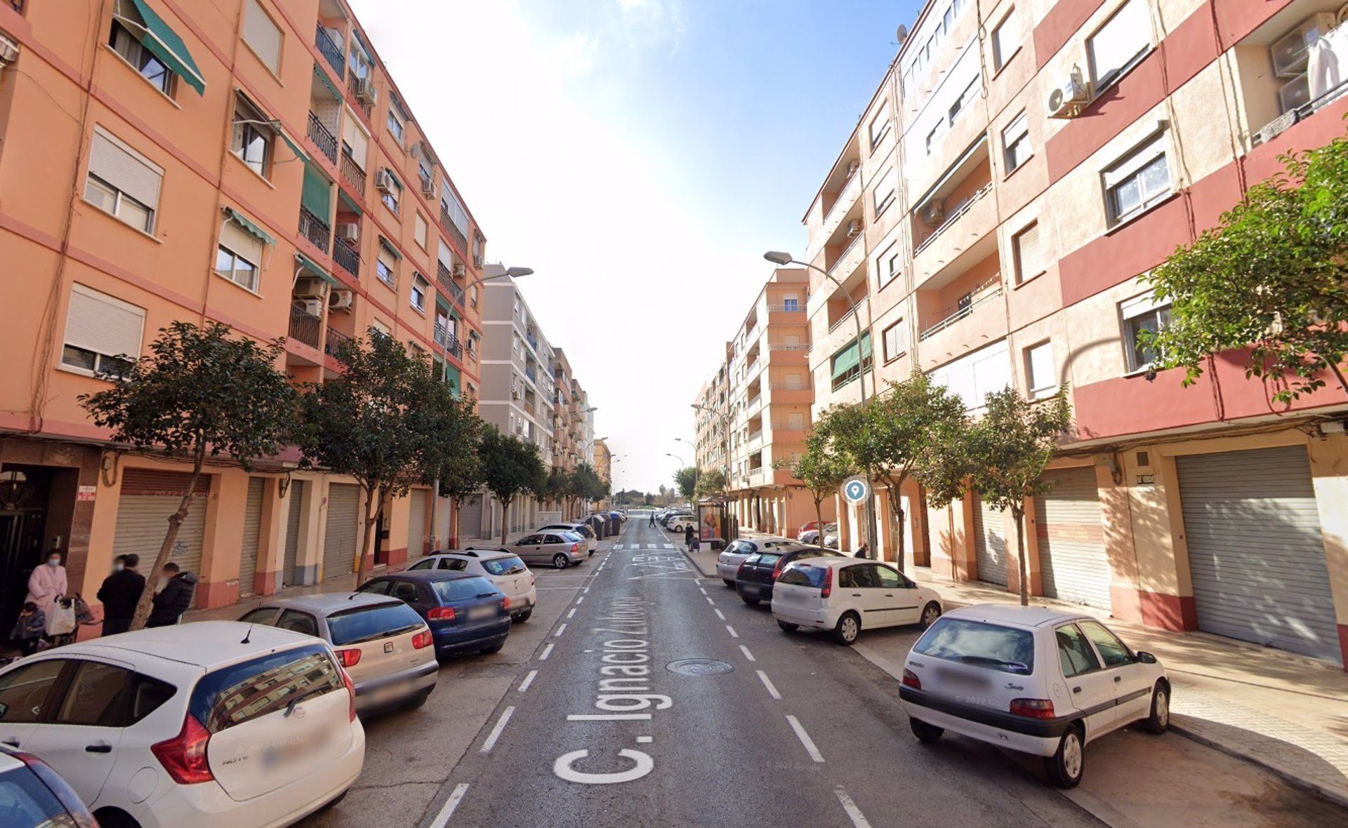 Carrer Ignacio Zuloaga, lloc on s'ha originat el foc