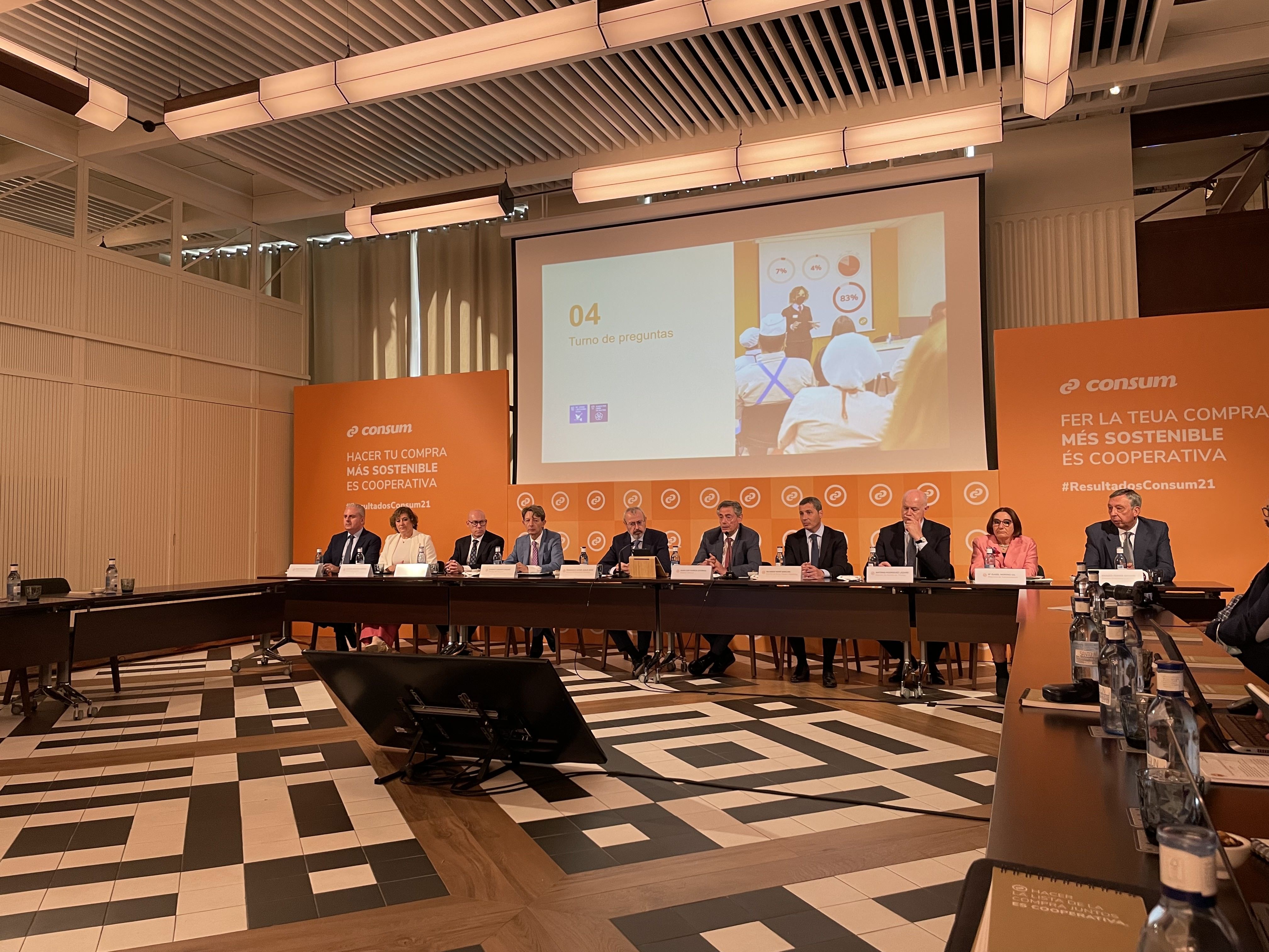Presentación anual de los resultados de Consum
