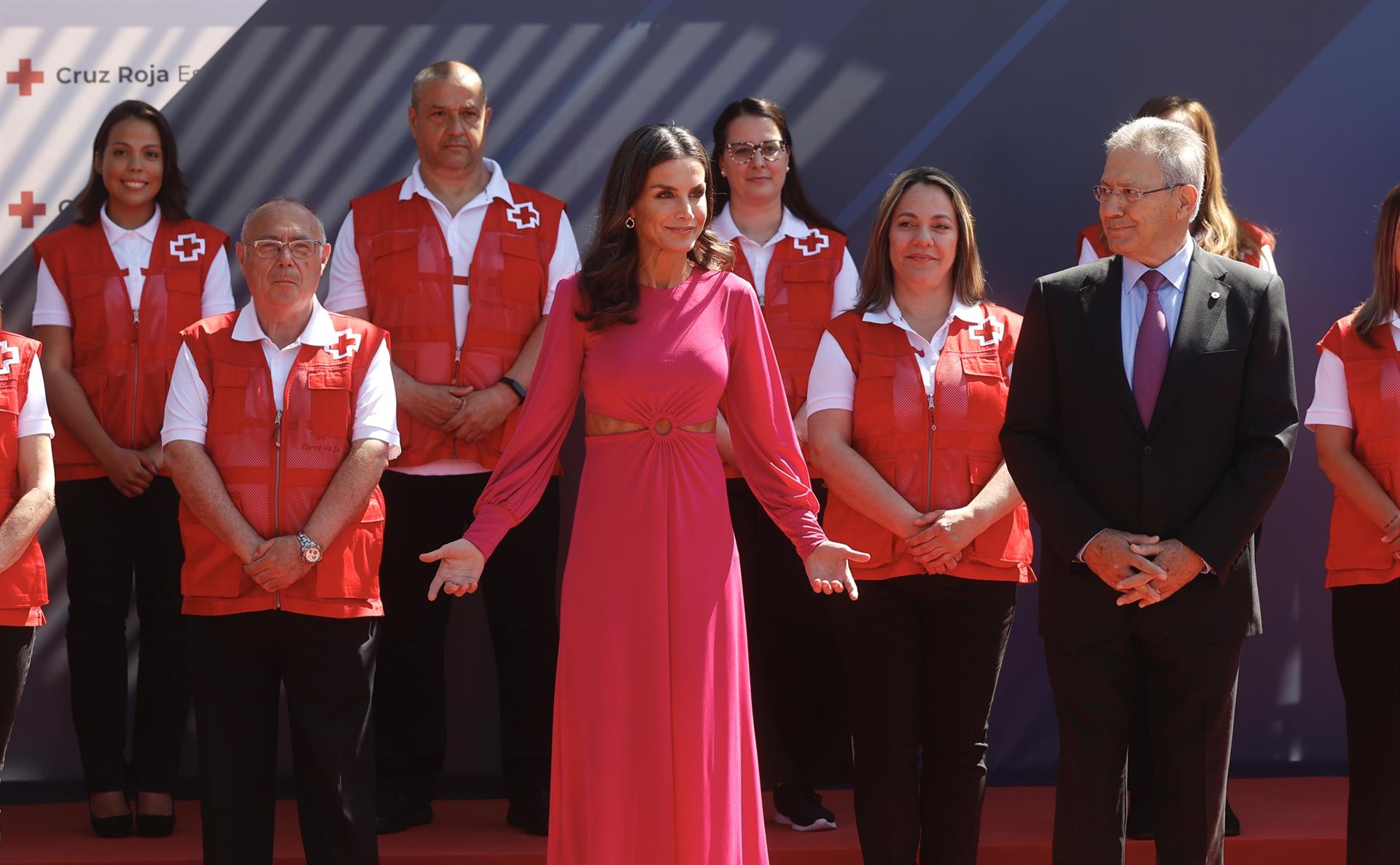 La reina Letizia en l'acte commemoratiu de la Creu Roja