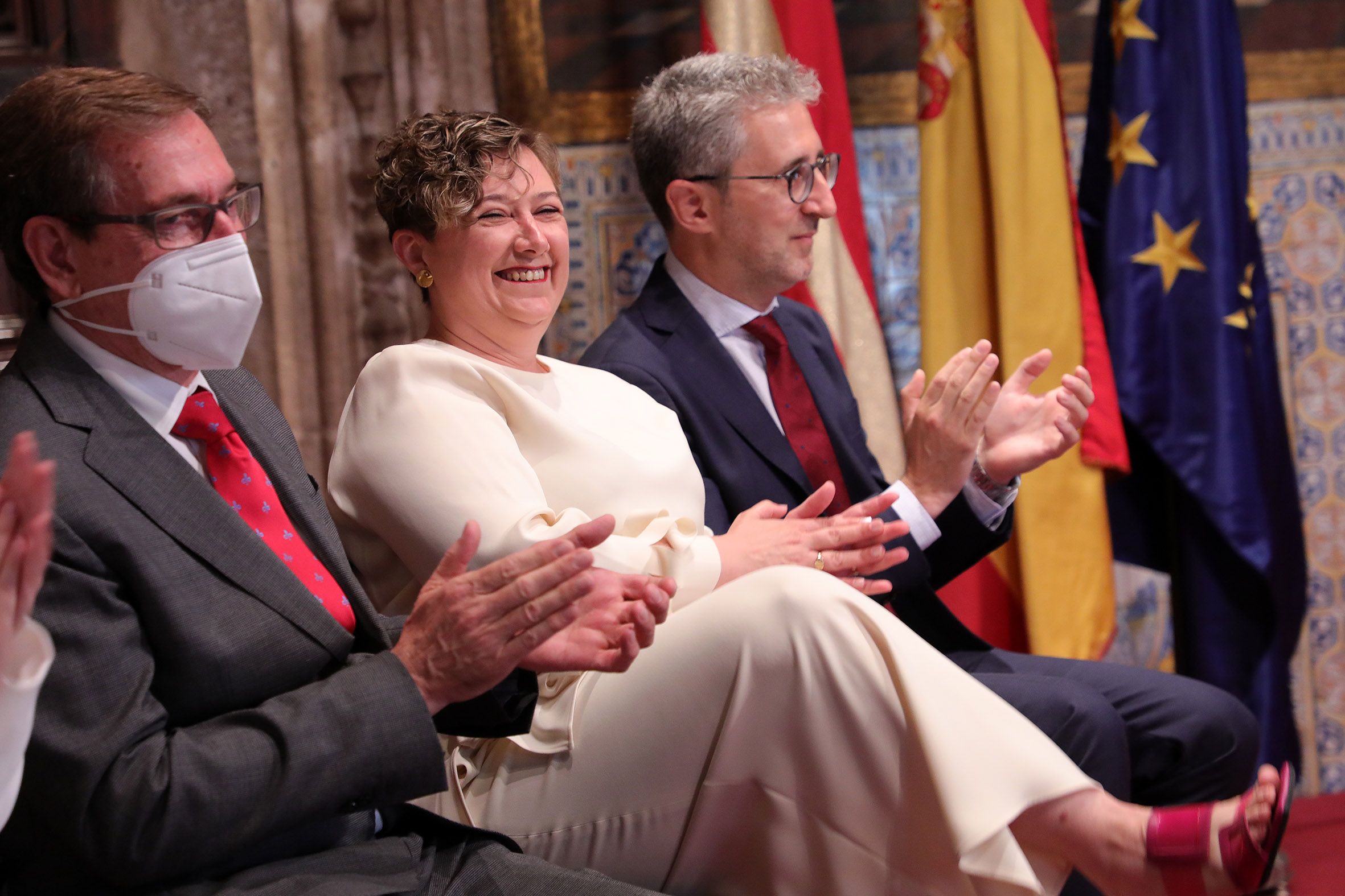 Miguel Mínguez, Raquel Tamarit y Arcadi España
