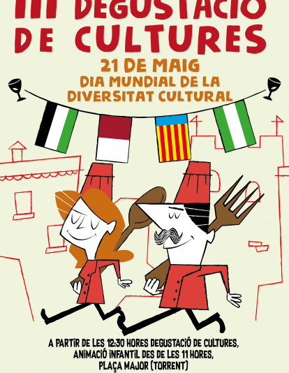 Cartel de la III Degustación de Culturas en Torrent