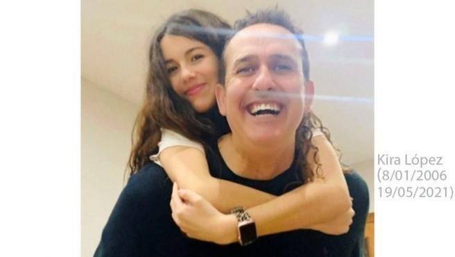 José Manuel López y su hija Kira. Imagen que acompaña la recogida de firmas en Change.org