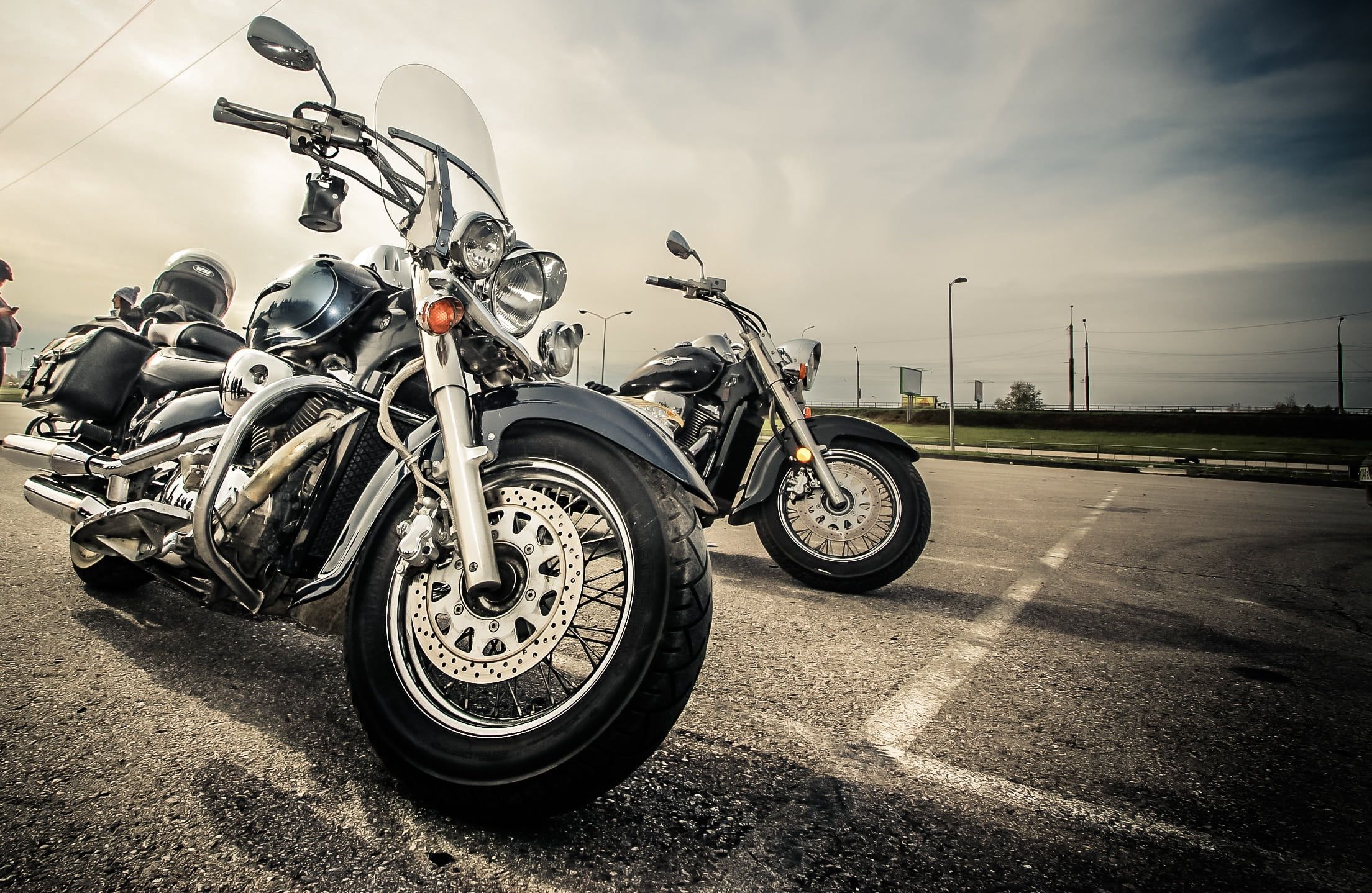 Dos motos de Harley-Davidson