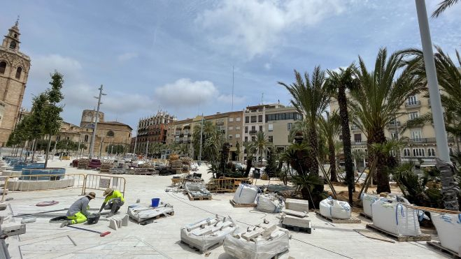 Obras Plaza de la Reina de València