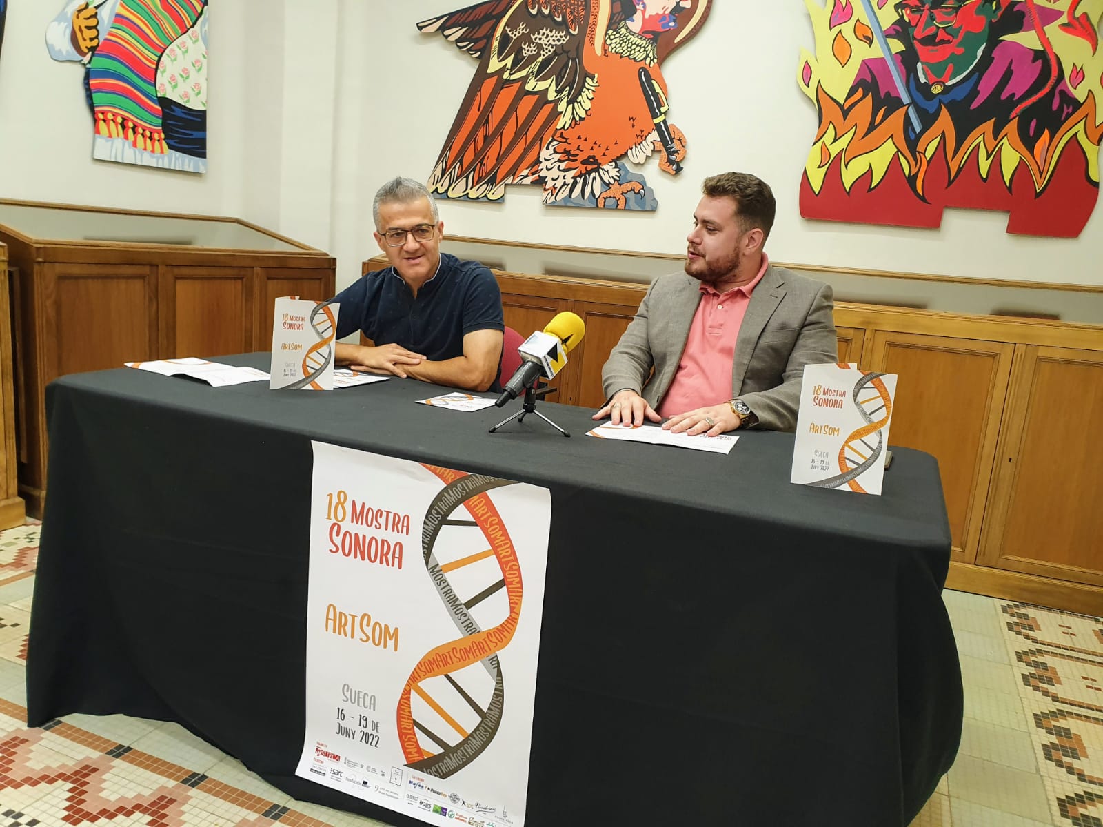 Ricard Capellino i Vladimir Micó presenten la 18 Mostra Sonora de Sueca