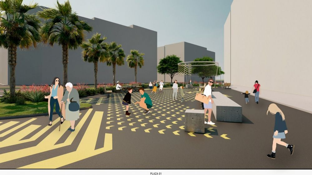 Simulación Plazas Pérez Galdós y Giorgeta Simulación Plazas Pérez Galdós y Giorgeta