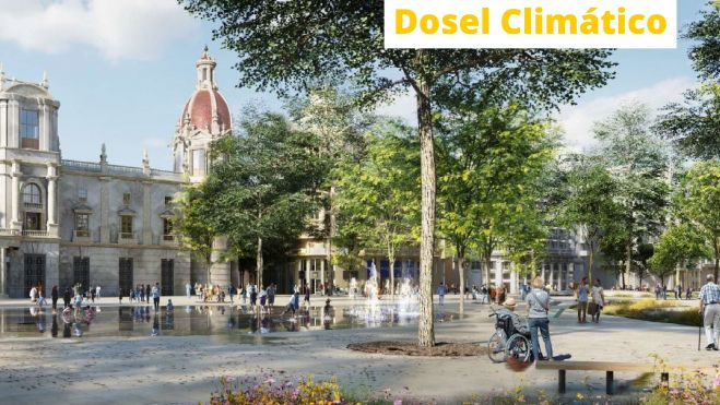 Propuesta Dosel Climático plaza del Ayuntamiento de València