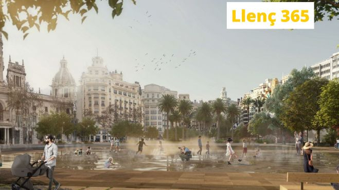 Propuesta Llenç 365 plaza del Ayuntamiento de València