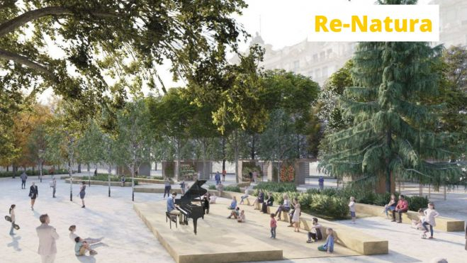 Propuesta Re-Natura plaza del Ayuntamiento de València