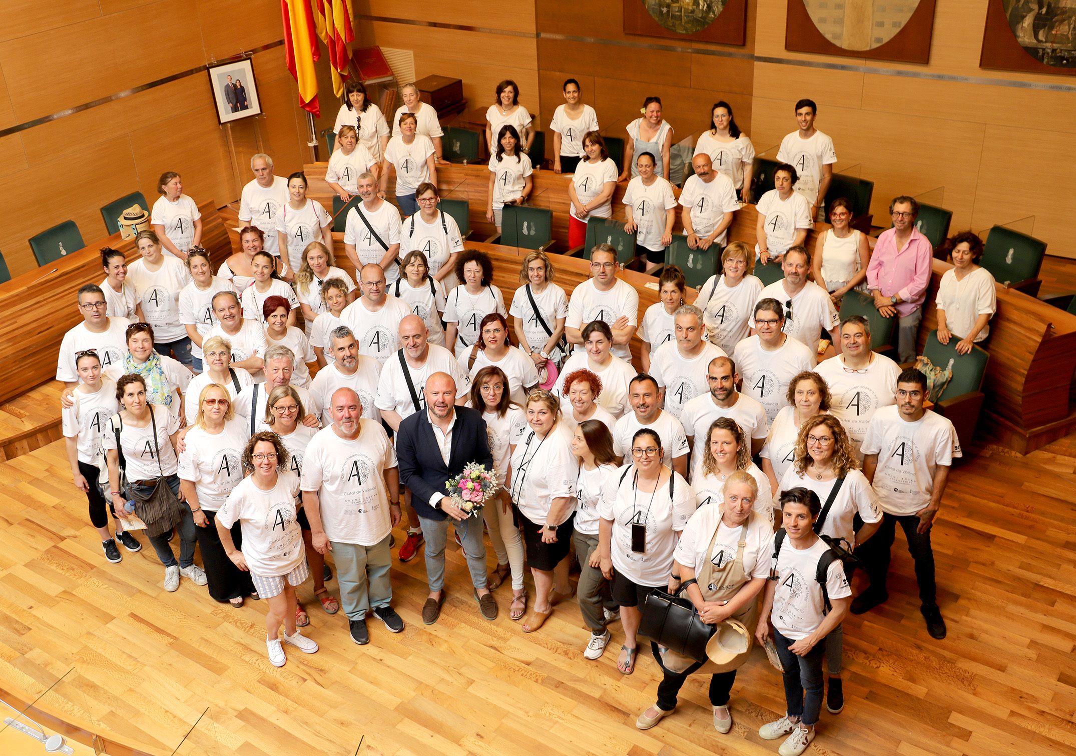 Recepció dels floristes a la Diputació