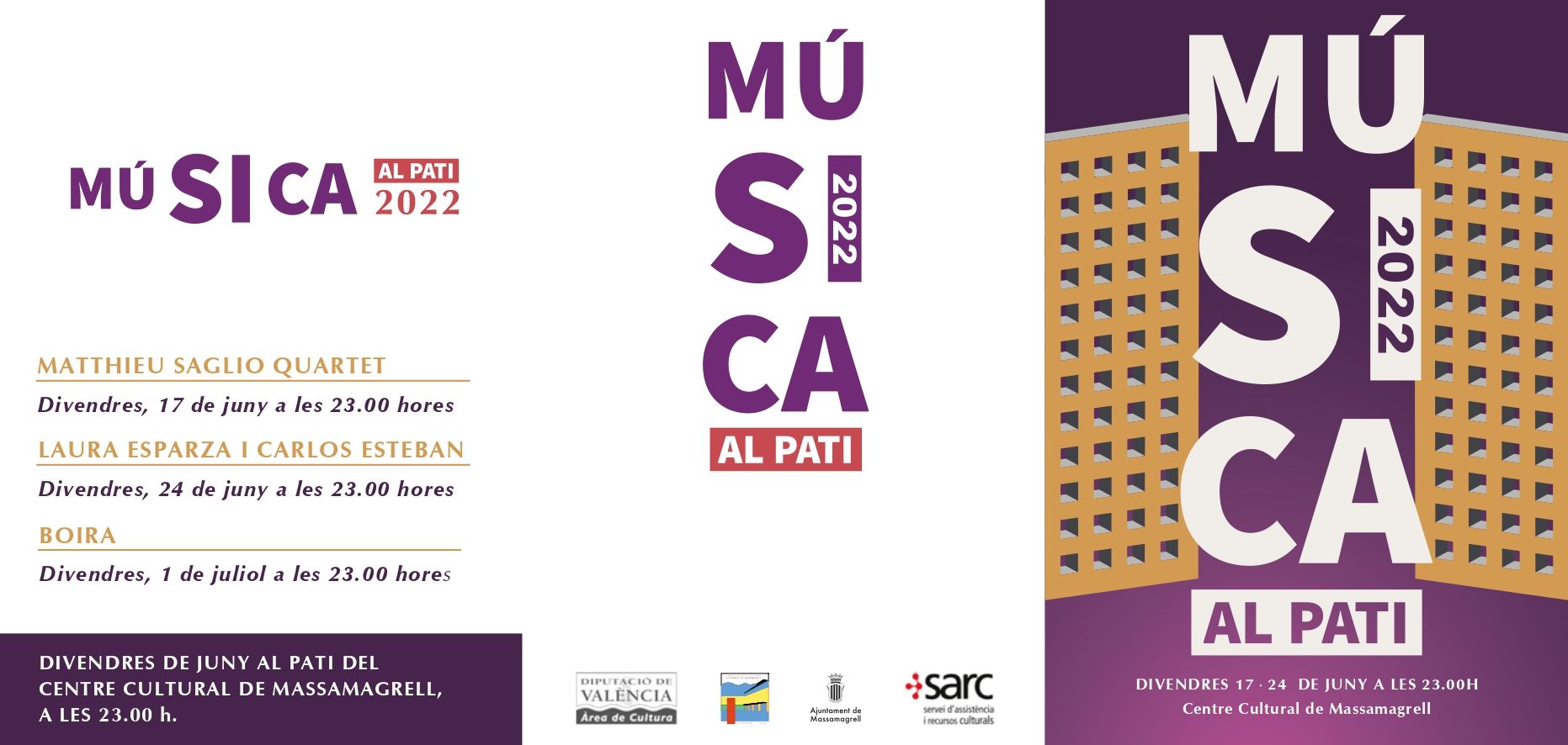Cartell Música al pati