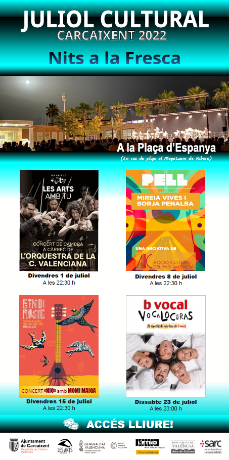 Cartel Julio Cultural de Carcaixent