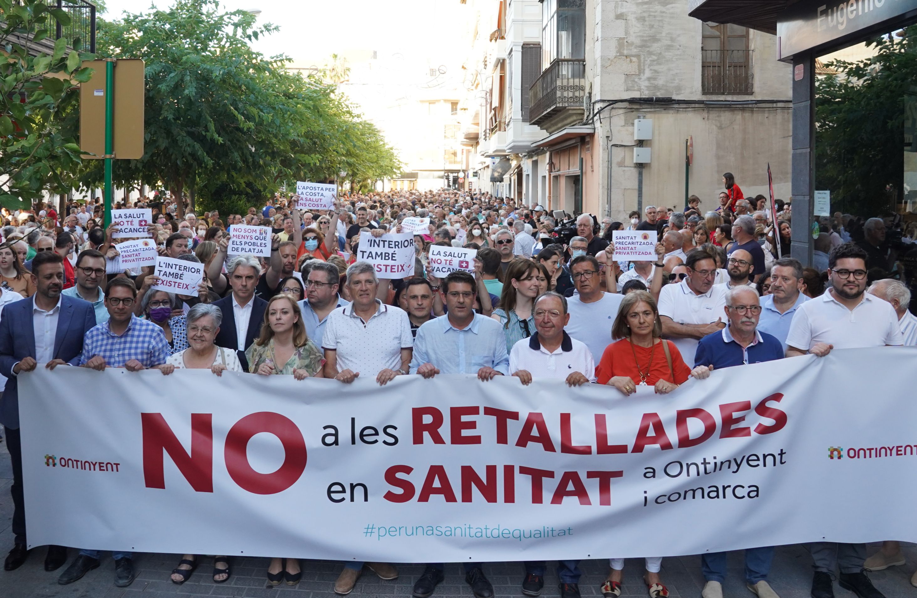 Manifestació contra les retallades sanitàries a Ontinyent