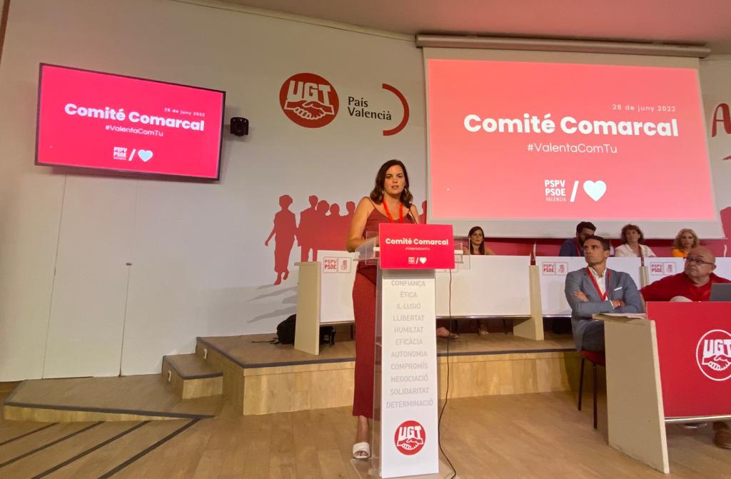 La vicealcaldesa de València y secretaria general de los socialistas en València, Sandra Gómez