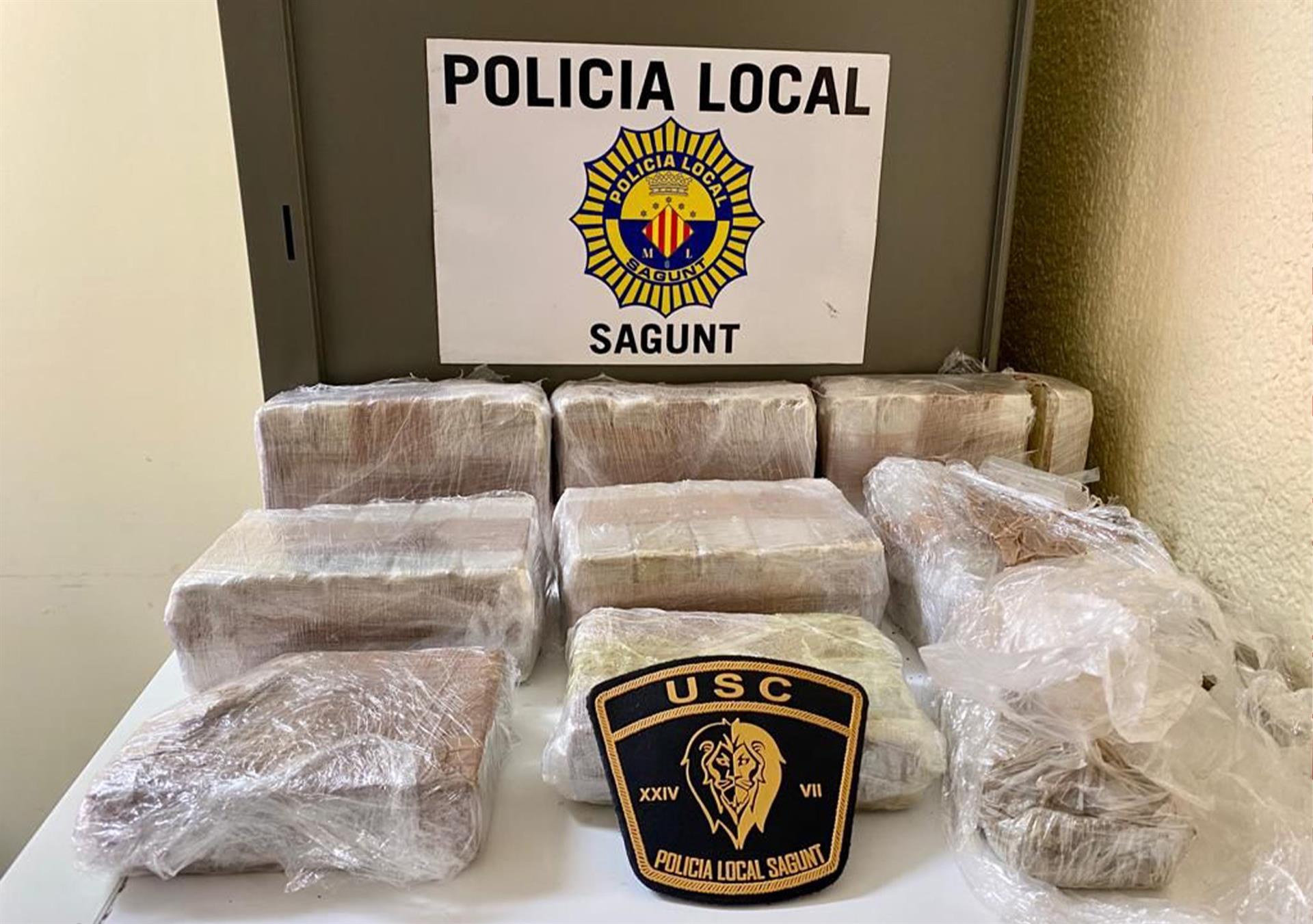 Droga incautada per la Policia Local de Sagunt