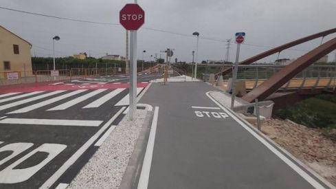 Pasarela ciclopeatonal sobre el barranco del Carraixet