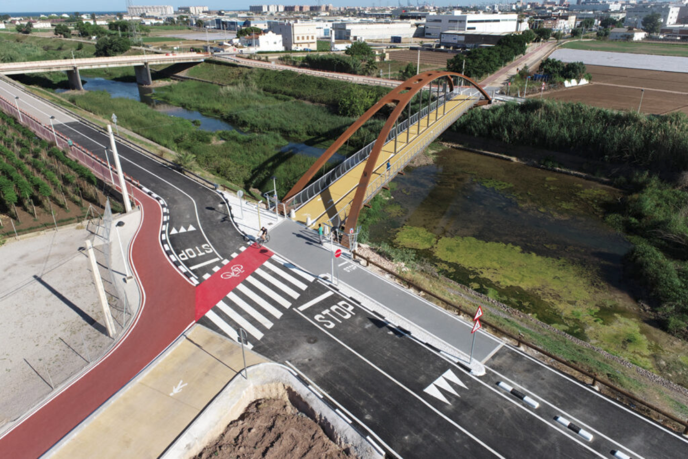 Pasarela Ciclopeatonal sobre el barranco del Carraixet @Pavasal