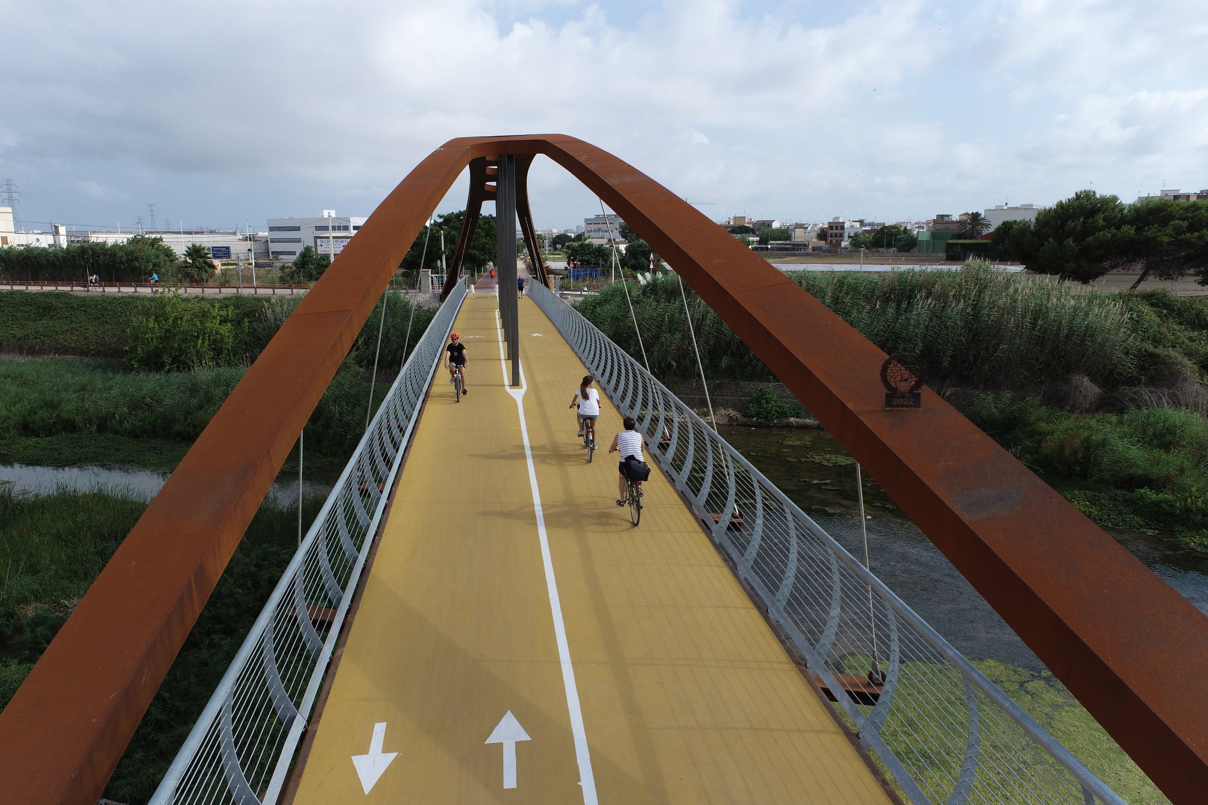 Passarel·la de ciclovianants sobre el barranc del Carraixet @Pavasal