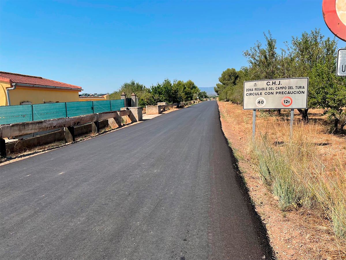 Obras de la Primera Pista en Llíria