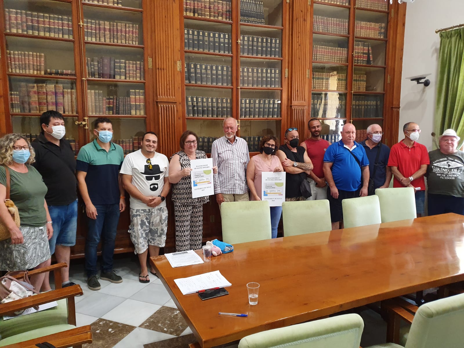 Nuevos trabajadores del ayuntamiento de Sueca del Plan de Ocupación Municipal