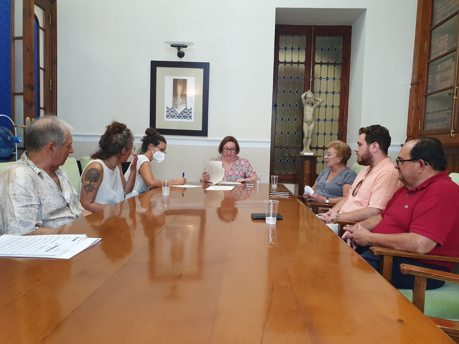 Firma del convenio entre el ayuntamiento de Sueca y la Fundación Salvador Tatay Meseguer