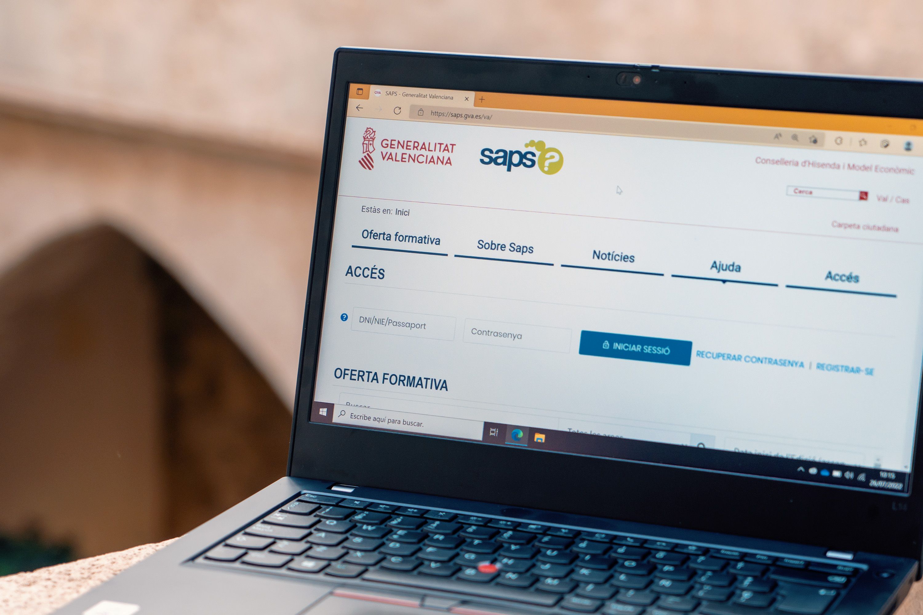 Matriculació al portal SAPS