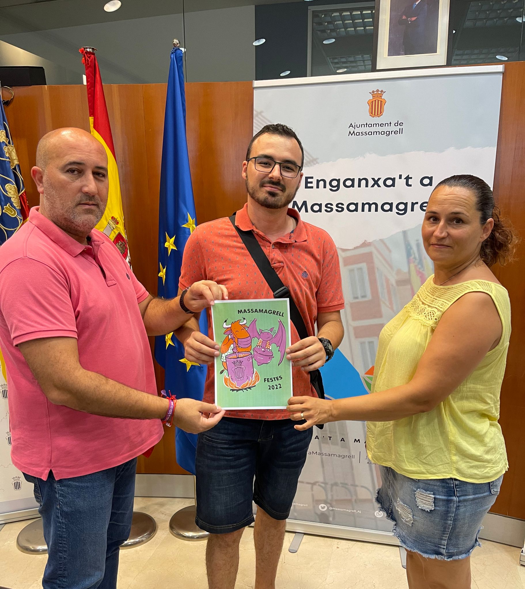 David Cuesta, ganador del concurso de Diseño de la Camiseta de Fiestas 2022 de Massamagrell