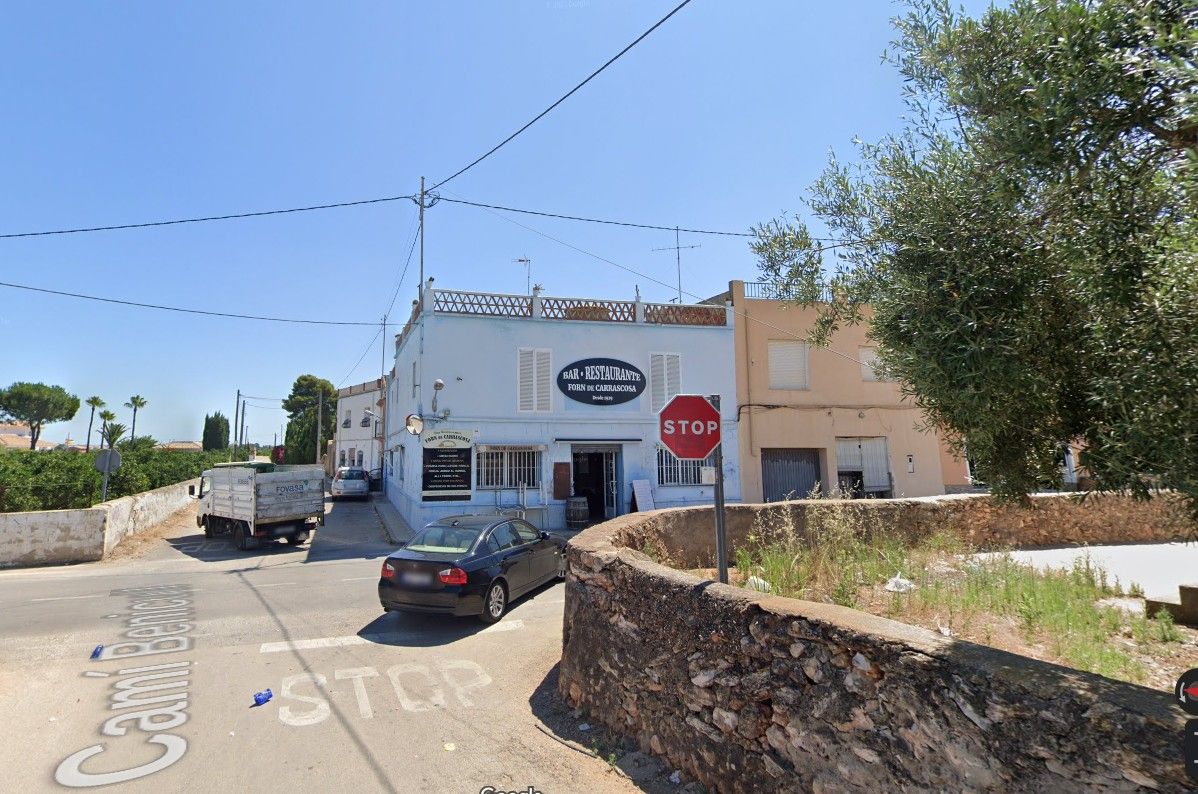 Lugar del accidente en Alzira