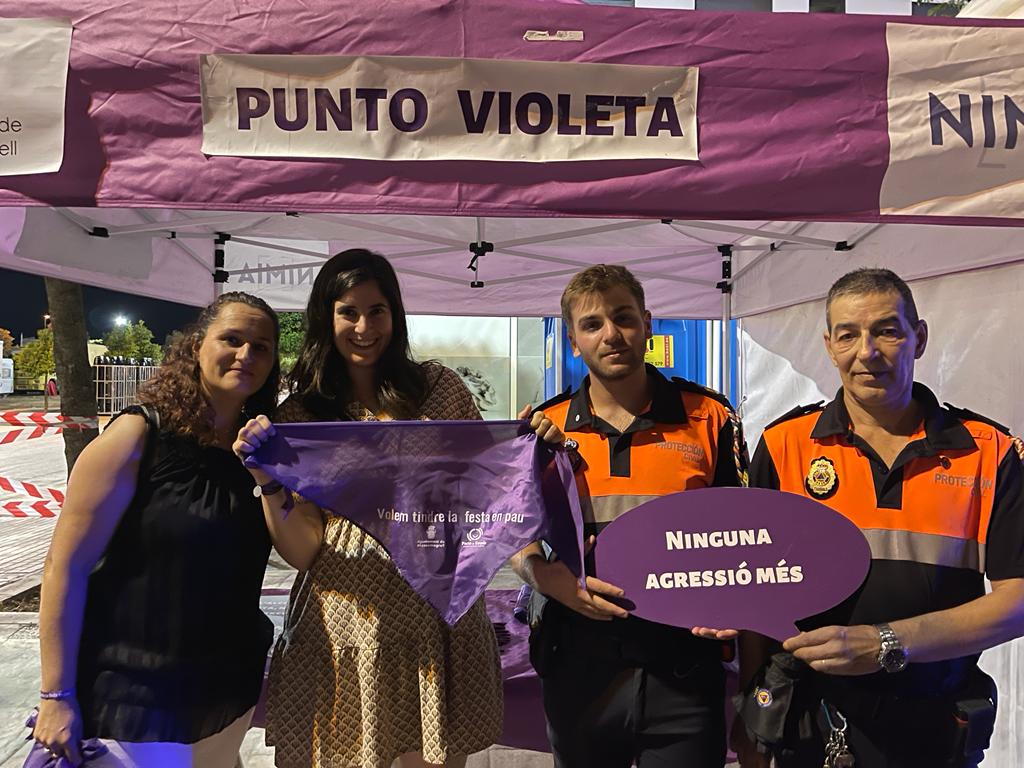 Punto violeta en Massamagrell