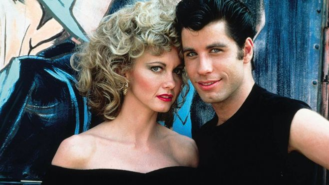 Olivia Newton John y John Travolta en 'Grease'