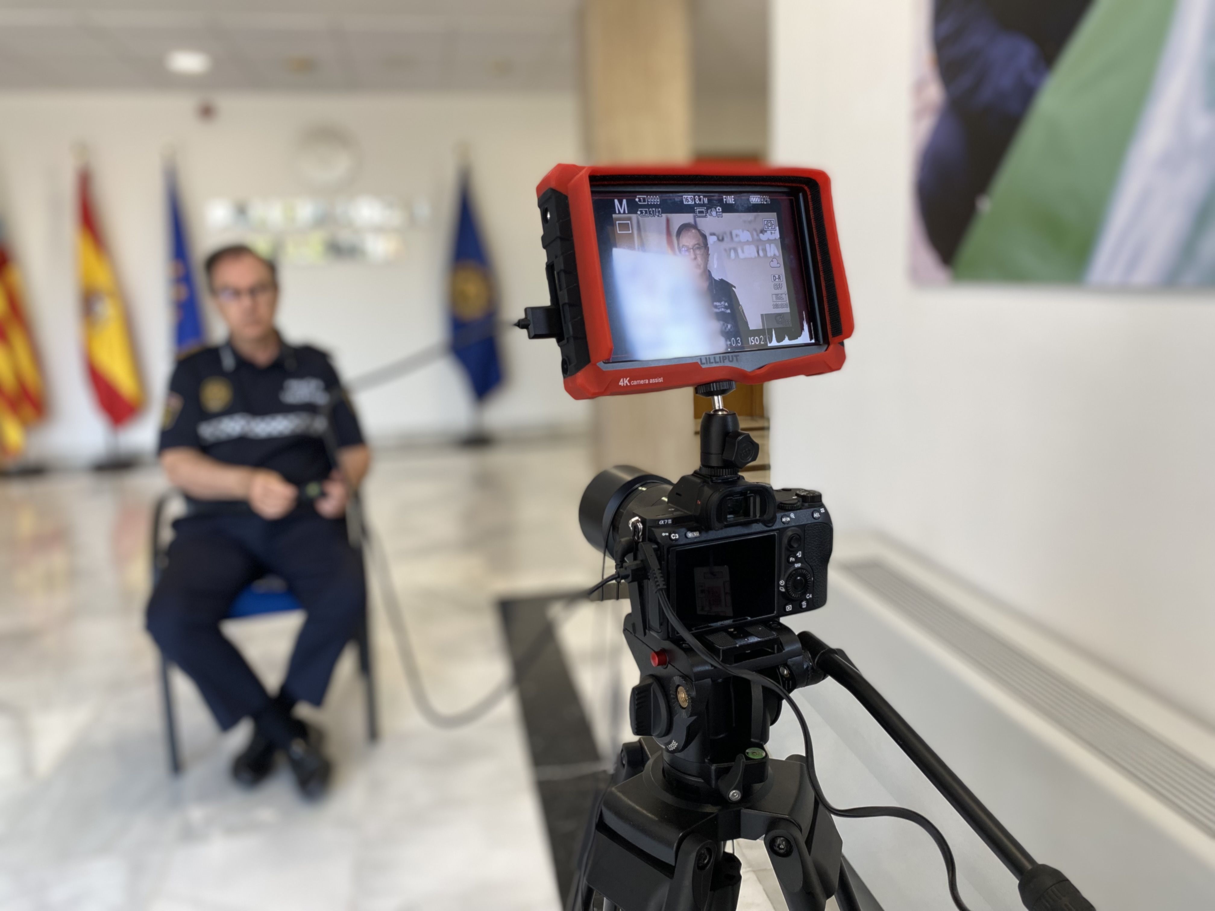 Grabación de Videopolis de la Policía de València