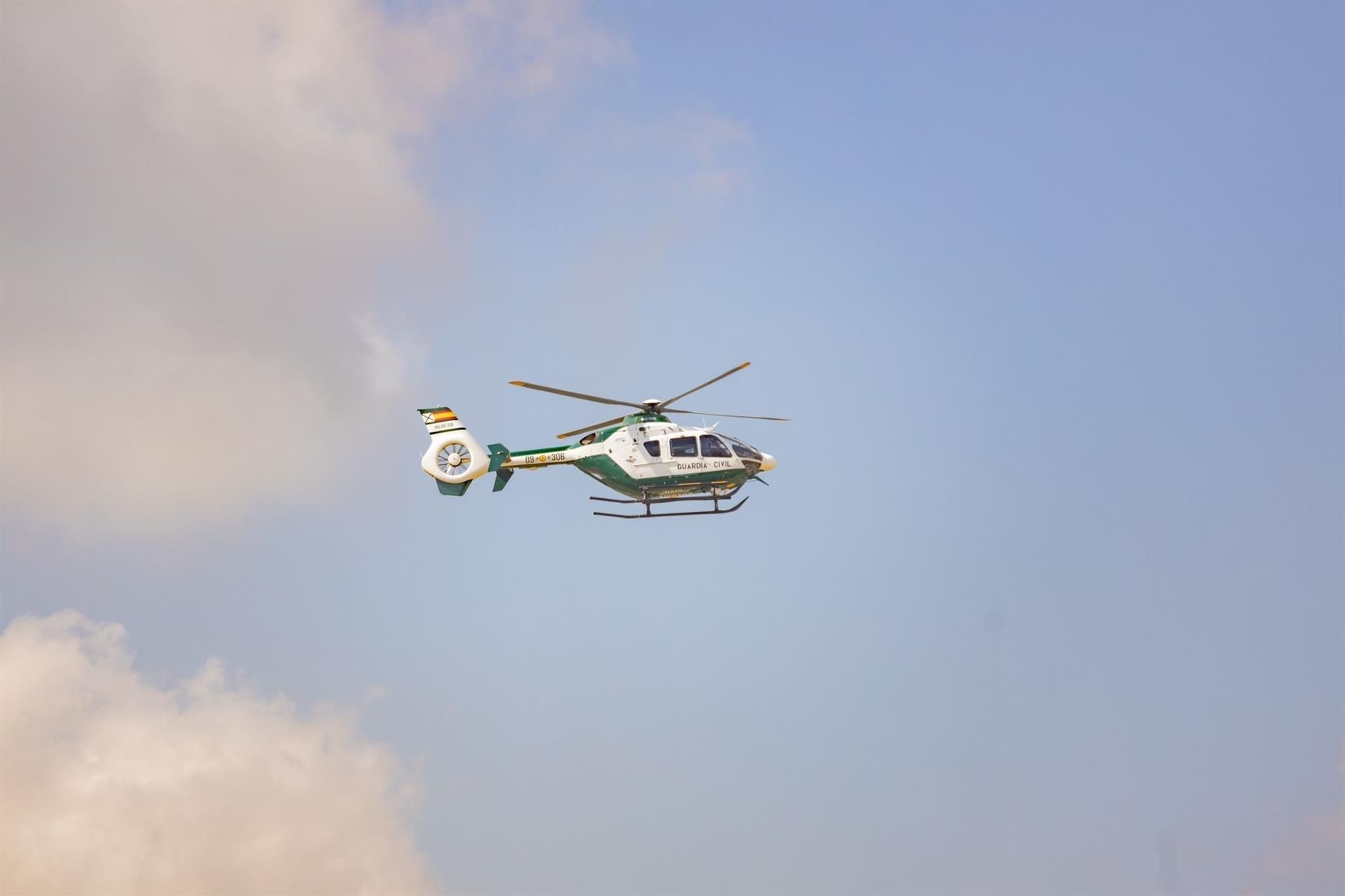 Un helicóptero sobrevuela la zona del Medusa