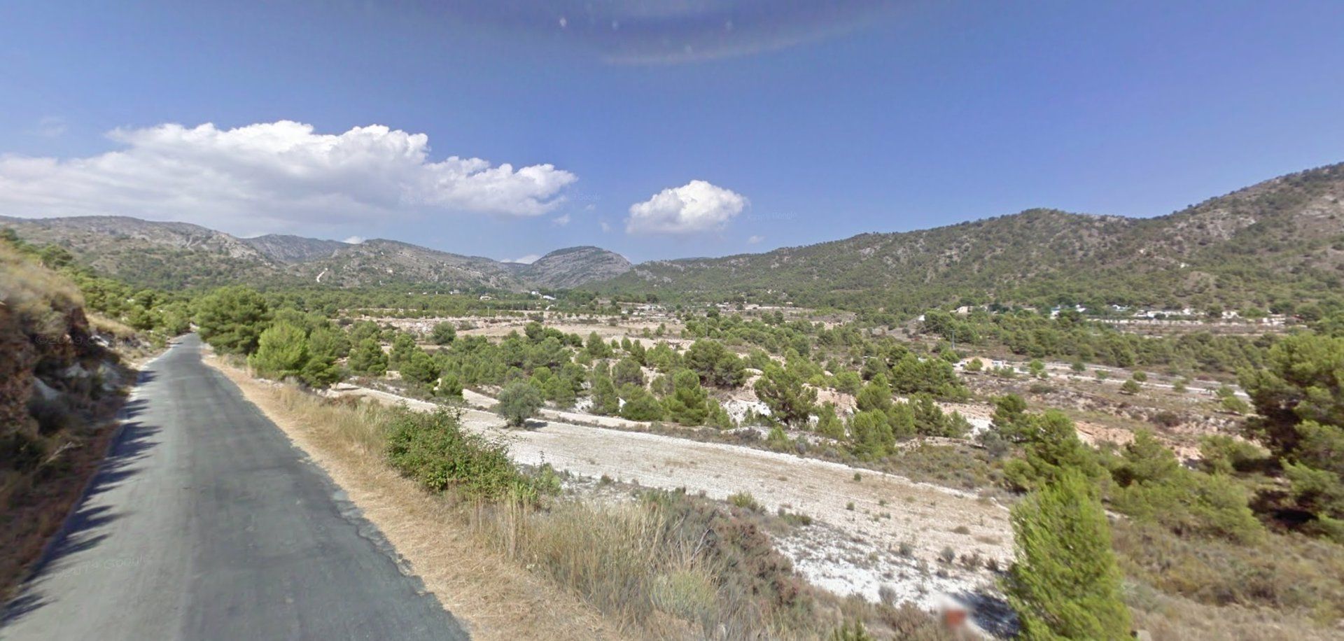 Zona del incendio en Petrer