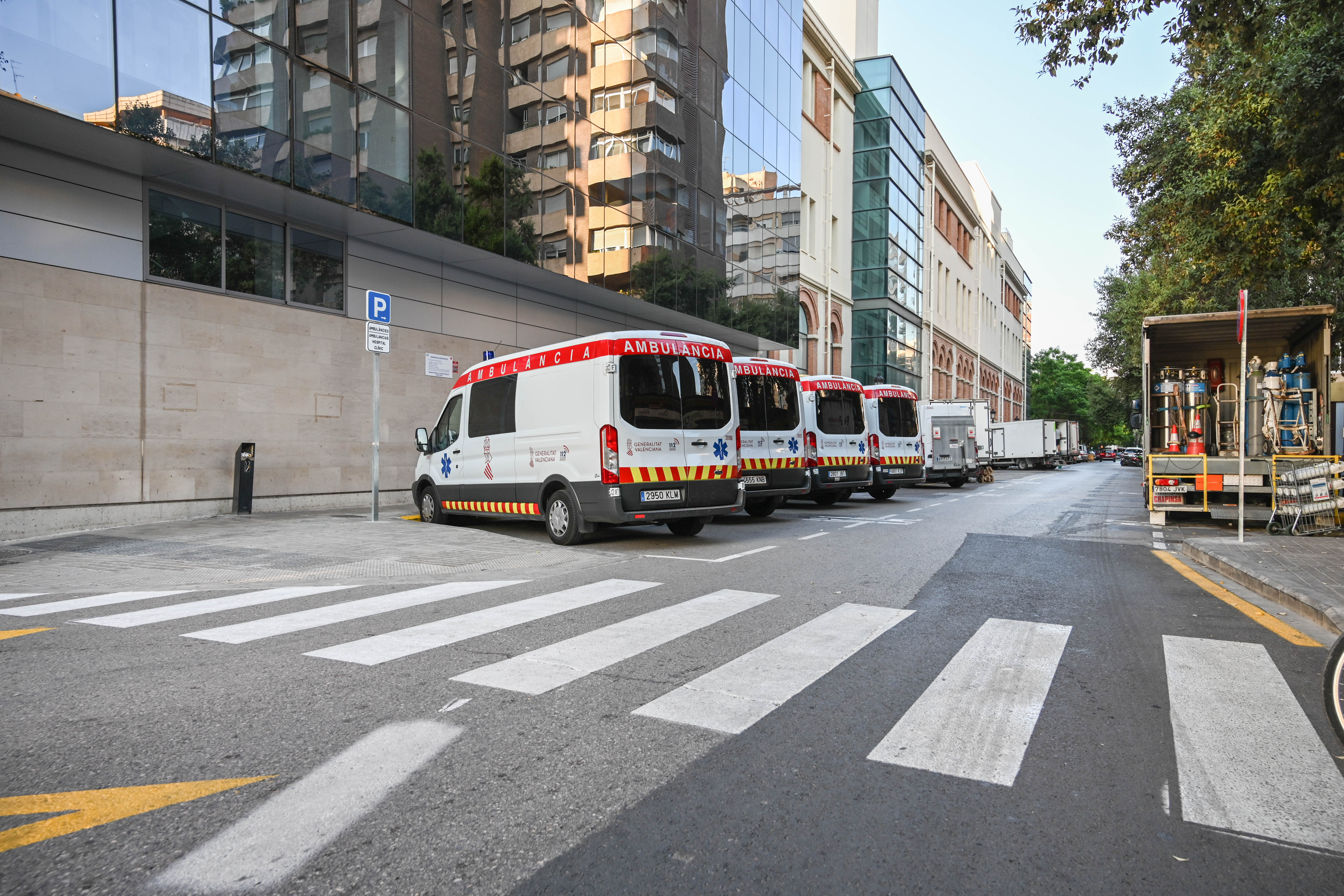 Reordenación en la entrada de urgencias Hospital Clínic
