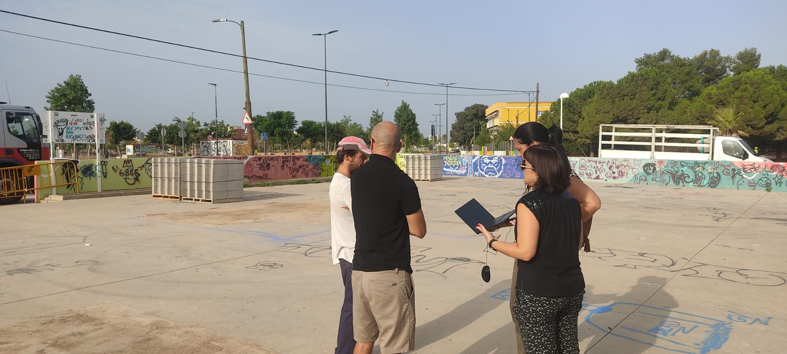 Obres del nou skatepark de Catarroja