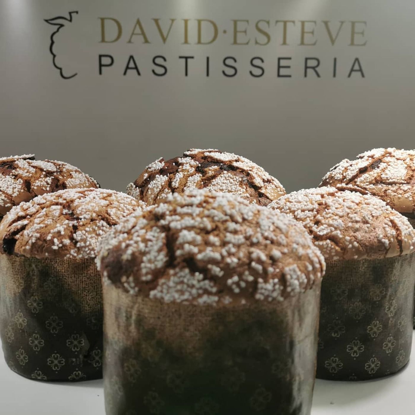 Panettone de la pastelería David Esteve