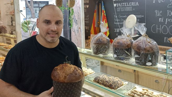David Esteve, amb el panettone