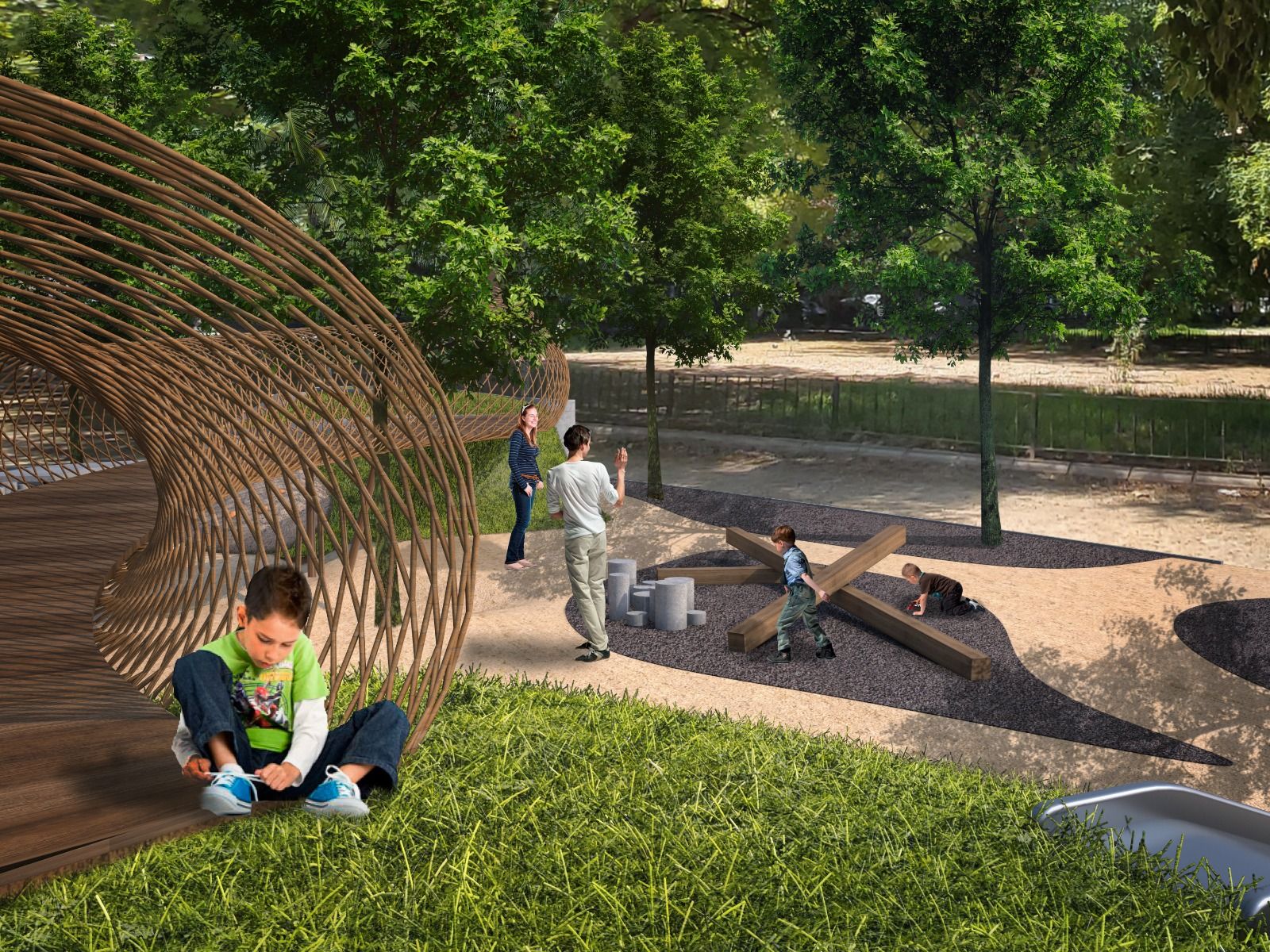 Recreació del parc Enrique Granados