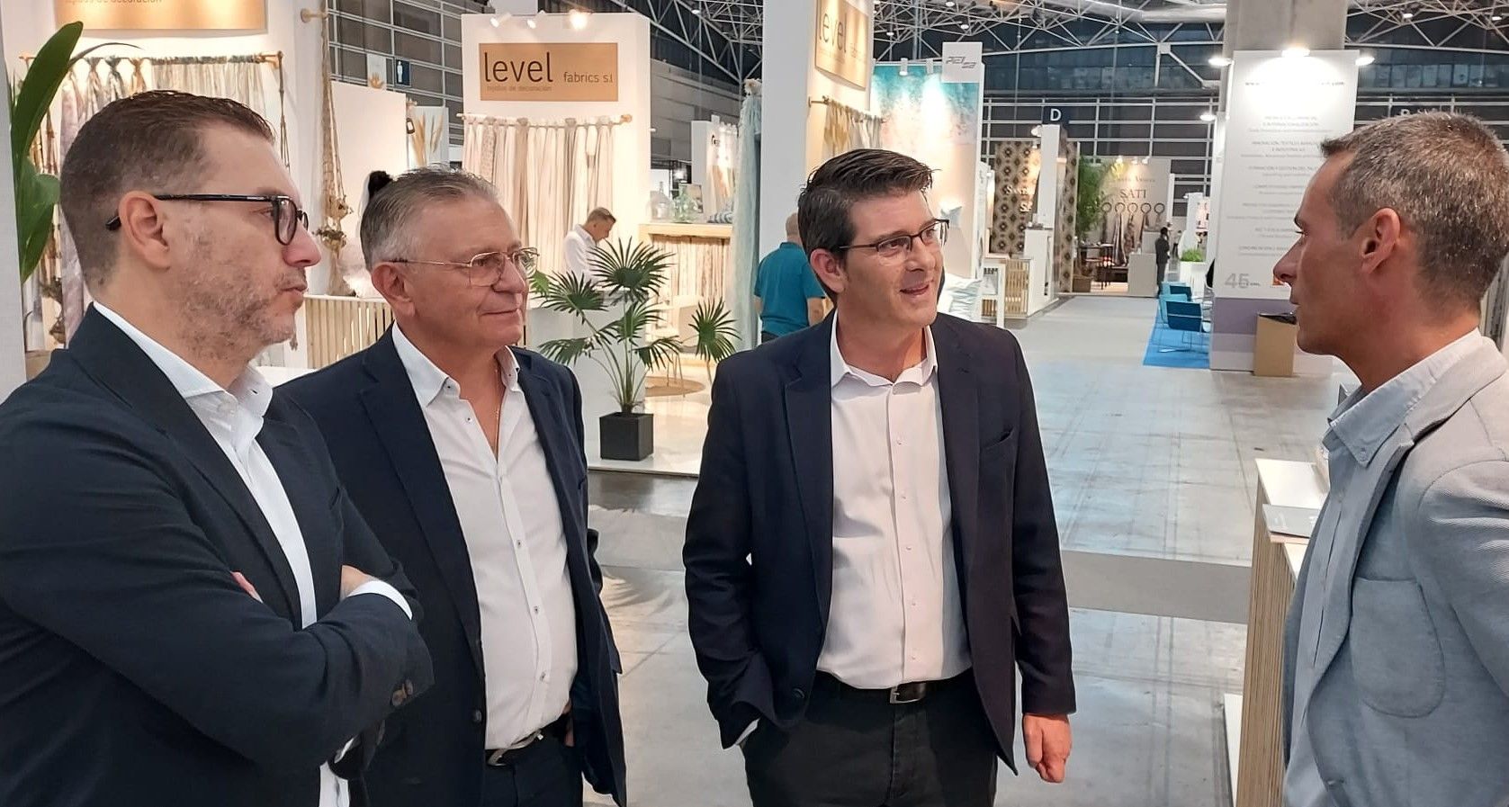 Jorge Rodríguez y Pablo Úbeda en la feria Home Textiles Premium by Textil Hogar en la Comunitat Valenciana