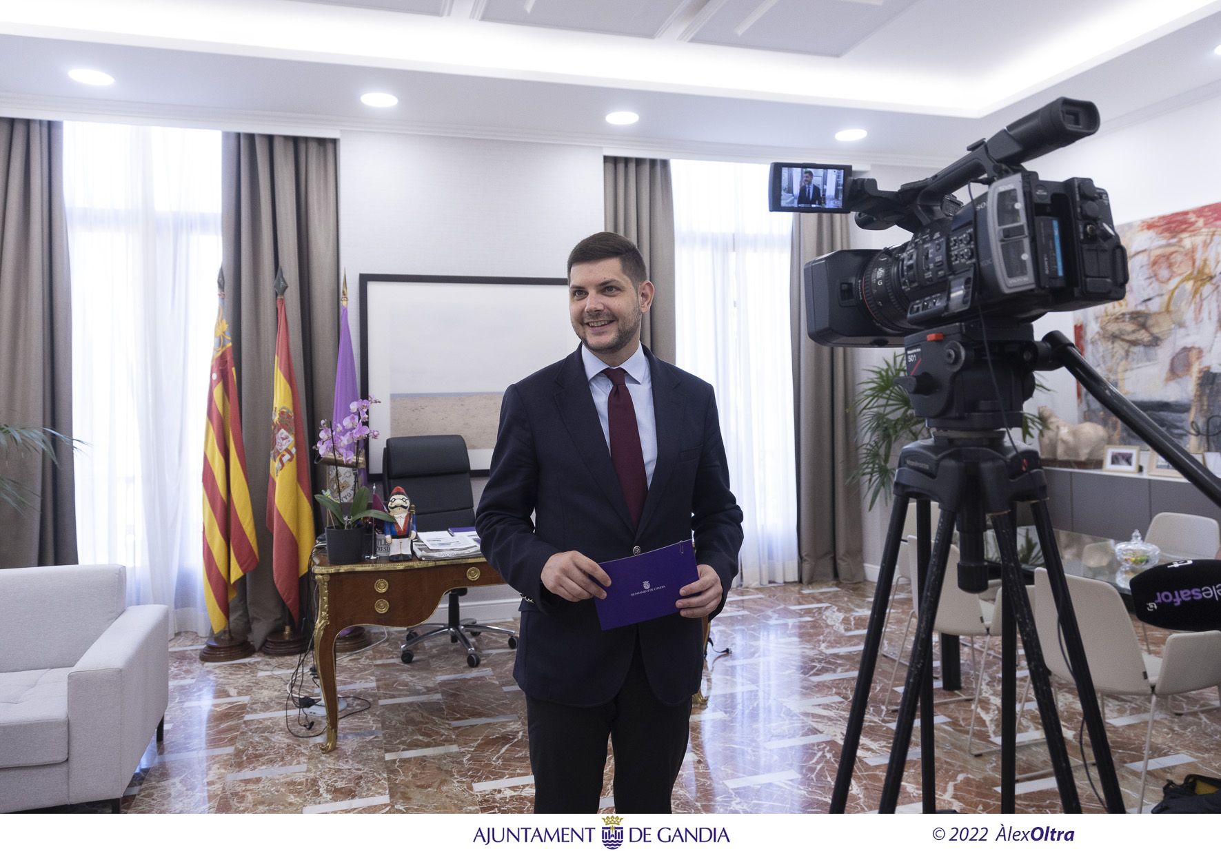 José Manuel Prieto, alcalde de Gandia. Imagen de Àlex Oltra