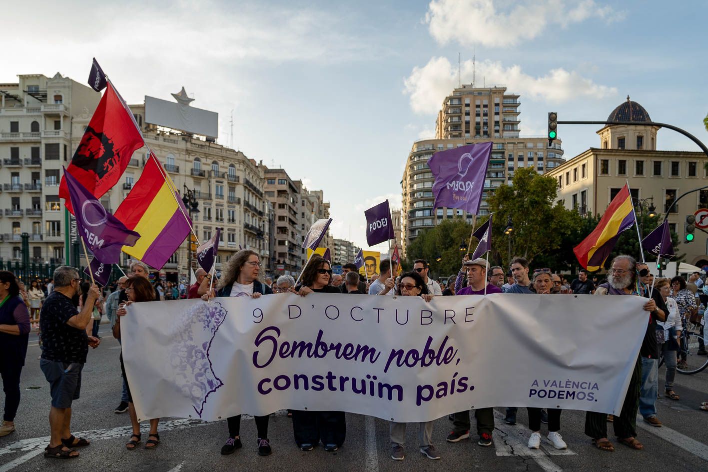 Manifestación 9 d'Octubre. Imagen Xisco Navarro