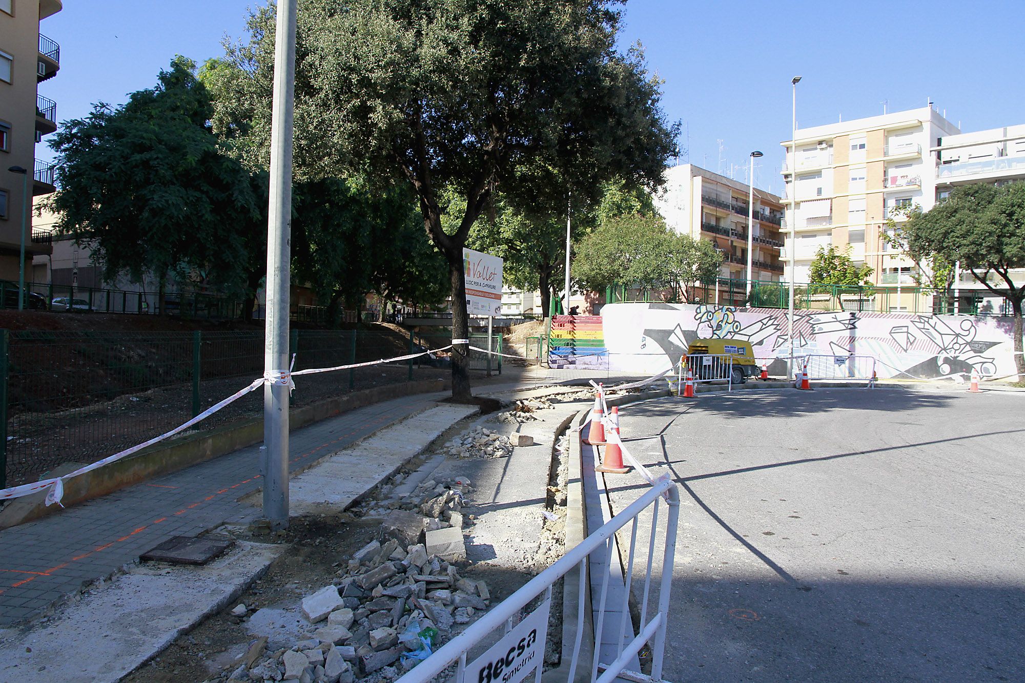 Obras en el polígono industrial Norte de Puçol
