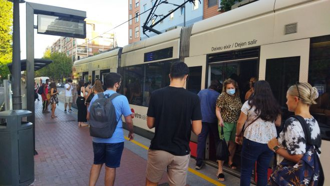 Una estación de Metrovalencia