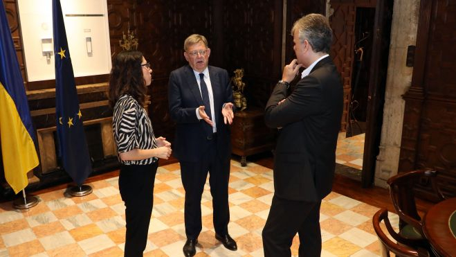 Reunión entre el president Ximo Puig, la vicepresidenta Aitana Mas y el vicepresidente Héctor Illueca