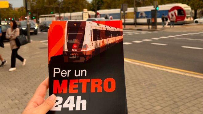 Campaña "Por un metro 24 horas" de Joves PV - Compromís