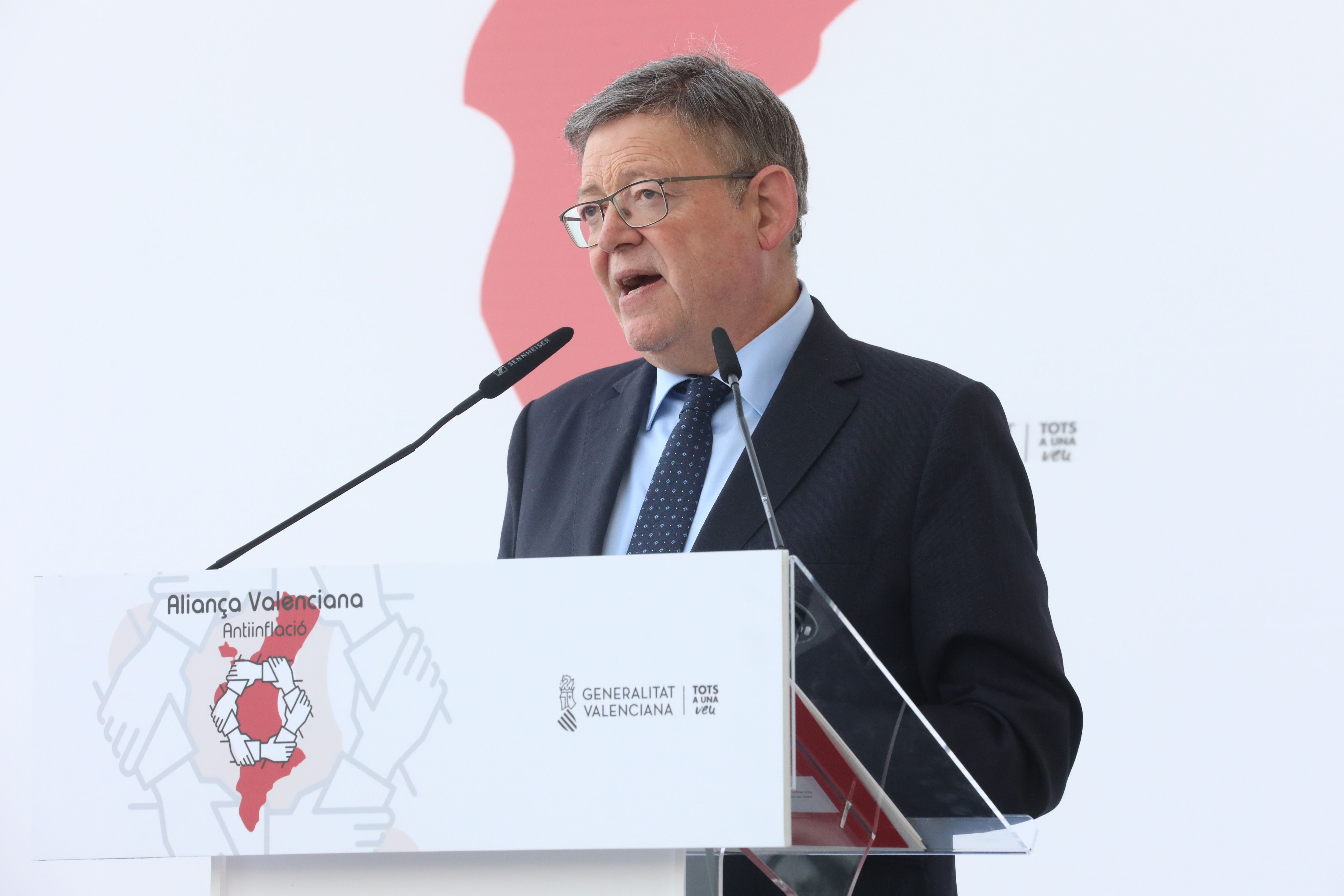 El president de la Generalitat, Ximo Puig ha participat a la cimera Aliança Valenciana contra la Inflació