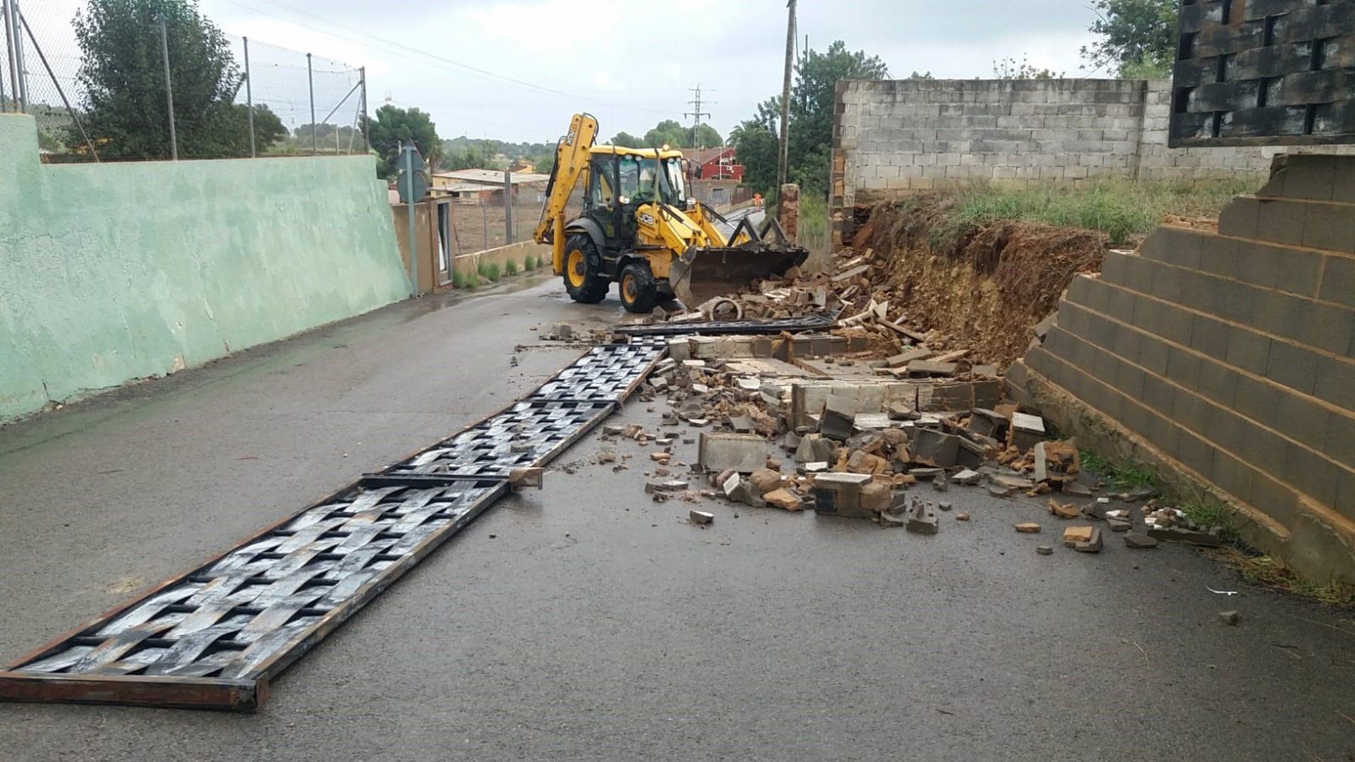 Daños causados por el episodio de fuertes lluvias en Riba-Roja