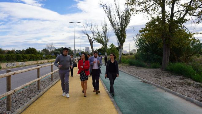 La consellera Rebeca Torró visita la nova plataforma de la Pobla de Farnals La consellera Rebeca Torró visita la nova plataforma de la Pobla de Farnals